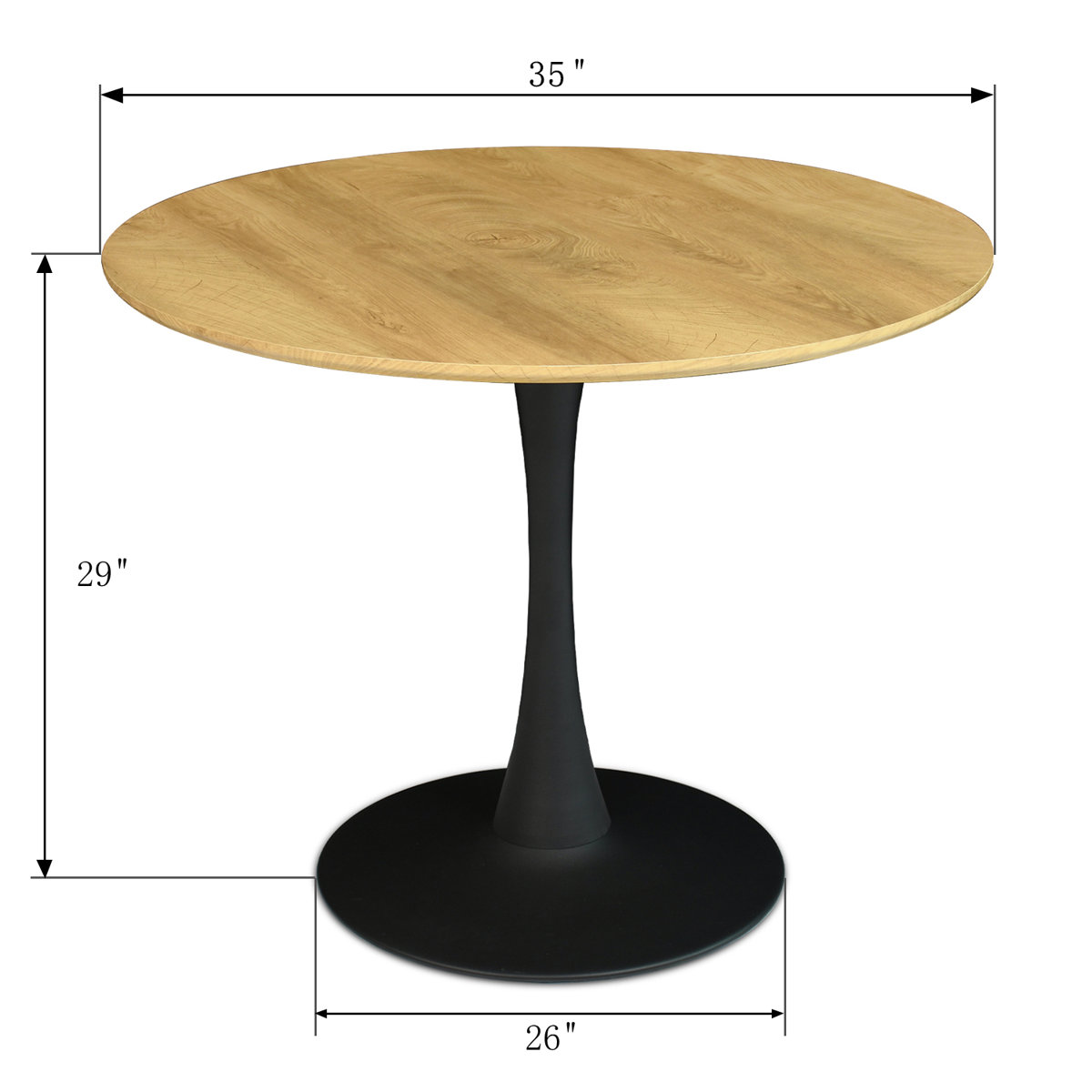 Zipcode Design™ Eberly 35'' Pedestal Dining Table & Reviews Wayfair